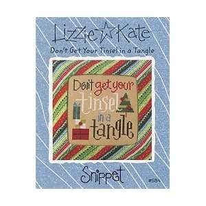 Lizzie & Kate Snippet #S84 Dont Get Your Tinsel in a Tangle Cross 