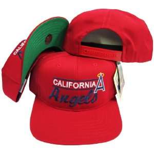  California Angels Red Snapback Adjustable Plastic Snap 