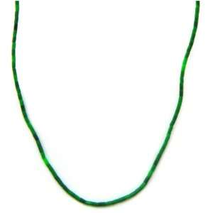   Necklace of Malachite Heishi with Sterling Silver Spring Ring: Jewelry