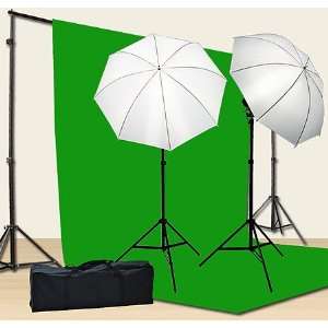 Chromakey Green Screen Kit 800w Photo Video Lighting Kit 10x12 Green 