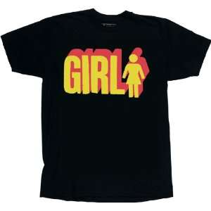  Girl T Shirt: Big Girl 3D [Medium] Black: Sports 