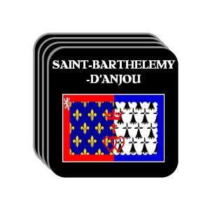 Pays de la Loire   SAINT BARTHELEMY DANJOU Set of 4 Mini Mousepad 