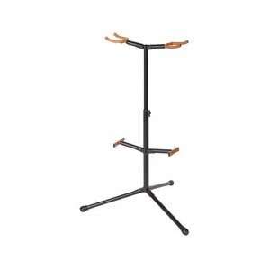  Double Guitar Stand, Chrome Musical Instruments
