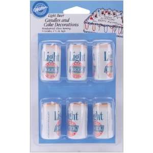   Cake Decoration Candles 6 Pack: Light Beer Cans: Arts, Crafts & Sewing