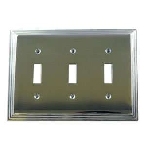   Style Oil Rubbed Bronze 3 Gang Toggle Wall Plate: Home Improvement