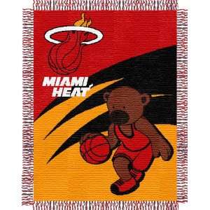  Miami Heat Baby Triple Woven Jacquard Throw: Home 