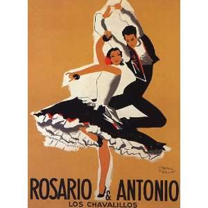  ROSARIO ANTONIO LOS CHAVALILLOS COUPLE SPANISH DANCE SPAIN 