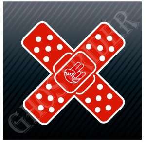   Bandage Shocker Band Aid Sport Racing Sticker Decal: Everything Else