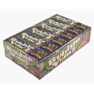 Bubble Yum Grape 18   5 Piece Packs Grocery & Gourmet Food