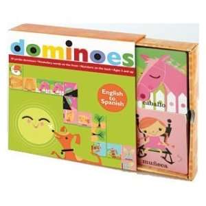  Mudpuppy   English to Spanish Dominoes Toys & Games