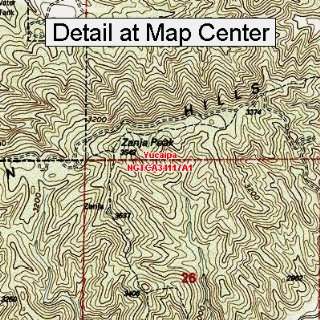  USGS Topographic Quadrangle Map   Yucaipa, California 