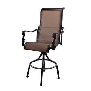  Darlee 301110 7 AB Monterey Swivel Outdoor Bar Stool 