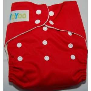  Yoyoo One Size Bamboo Pocket Diaper Red   Compare to 