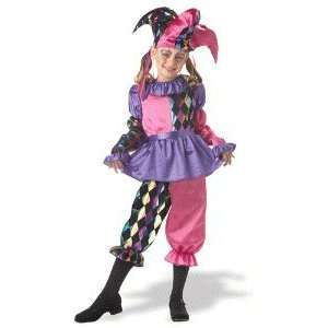  Harlequin Clown Child Costume Size Small 6 8 (B222): Toys 