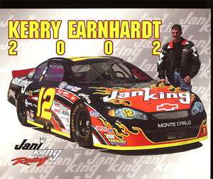 2002 Kerry Earnhardt #12 Jani King NASCAR Postcard  