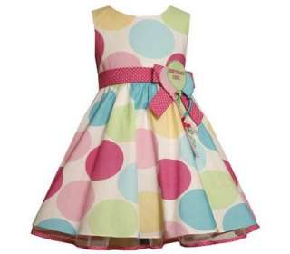   Girls Large Polka Dot Balloon Birthday Party Dress 2T 3T or 4T  