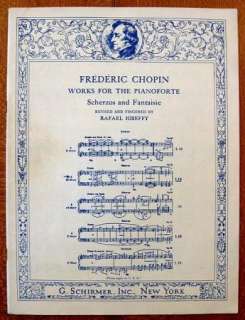 Lot of 5 FREDERIC CHOPIN Music Books for The Pianoforte  