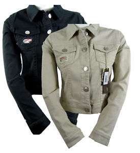 Ladies Designed Black or Beige Denim Jean Jacket * S XL  