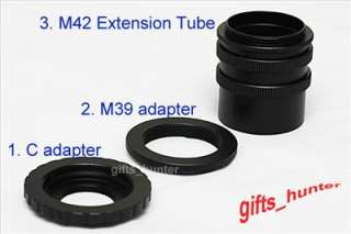 Mounts Leica M39 M42 to EP1 GF1 Micro 4/3 adapter Set  