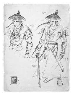 This is the original sketch James made when creating Imperial Sheriff 