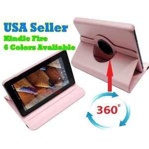  SAVEICON Light Pink NS 360 degree Rotary Leather Case for 