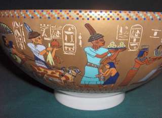 HOMAGE TO TUTANKHAMUN Bowl Bavarian China Ghent Egypt  