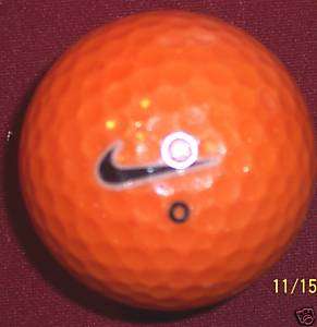 NIKE MOJO   ORANGE KARMA LOGO GOLF BALL BALLS  