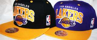 Mitchell & Ness Lakers Snapback Hat Choice of Colors   