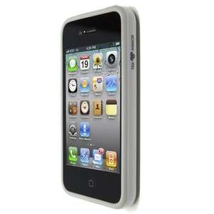 Tek Armor iPhone 4 4S White Bumper Case & clear film screen protector 