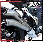 Zard V2 Street Legal Exhaust Steel Muffler Triumph Speed Triple 1050 