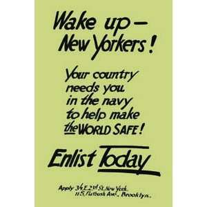 Wake up  New Yorkers! Your country needs you in the navy to help make 