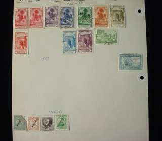 Overprint SPAIN MOROCCO European POSTAGE STAMPS 6 Pages Old Collection 