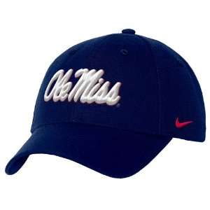 Nike Mississippi Rebels Navy Wool Classic III Hat  Sports 