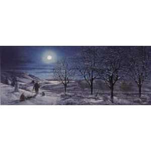  James Lumbers   A Frosty Night Canvas Giclee: Home 
