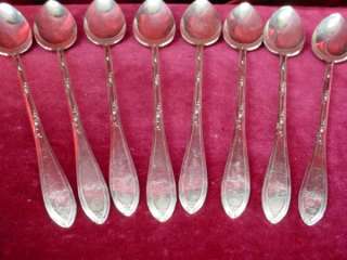 Antique 1919 NEW ENGLAND SILVER PLATE SPOONS Rosemary  