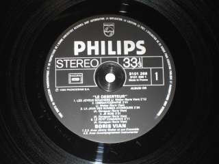 Boris Vian Le deserteur French LP Philips 9101 268  