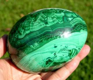 LB XXXL Green MALACHITE CRYSTAL Sphere Egg Gemstone  