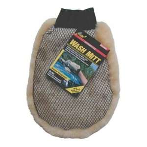  Genuine Sheepswool Professional Wash Mitt With Scrubber 