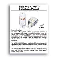   UHR2 R Stereo Audio Wallplate Balun Installation Manual in PDF format