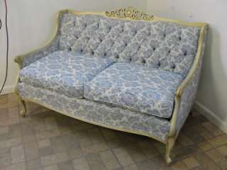 vintage country French chi sofa couch settee  