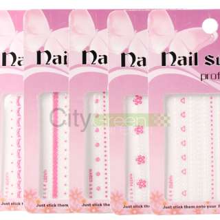 Sheets Lace Style 2D Nail Art Stickers Decals #1  