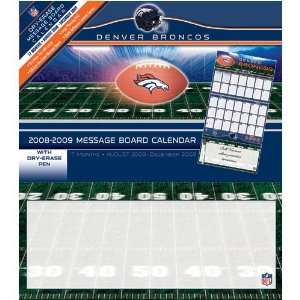   Denver Broncos NFL 17 Month Message Board Calendar