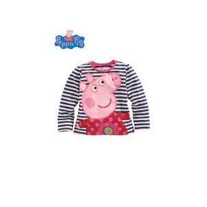   Navy Stripe Peppa Pig Top Shirt Full Sleeve Baby Girl 3 4 Years: Baby
