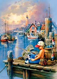 FIRST CATCH by ANDRES ORPINAS 1000 PIECE JIGSAW PUZZLE   NEW  