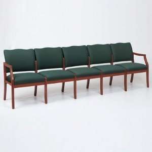  Franklin Series 5 Seat Sofa Finish: Cherry, Material 
