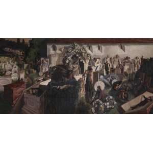  Hand Made Oil Reproduction   Stanley Spencer   24 x 12 