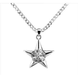  5 Pointed Star Sterling Silver Cremation Jewelry Necklace 