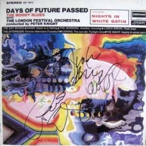 Moody Blues BAND Signed Days of Future Passed LP COA 