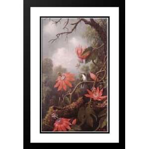 Heade, Martin Johnson 26x40 Framed and Double Matted Hummingbird and 