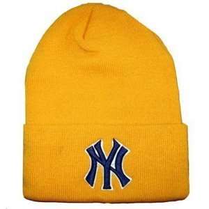  Yellow MLB New York Yankees Beanie
